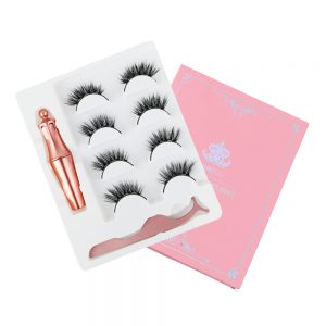 False Eyelashes 3d Full Eye Dua Magnetic With Natural