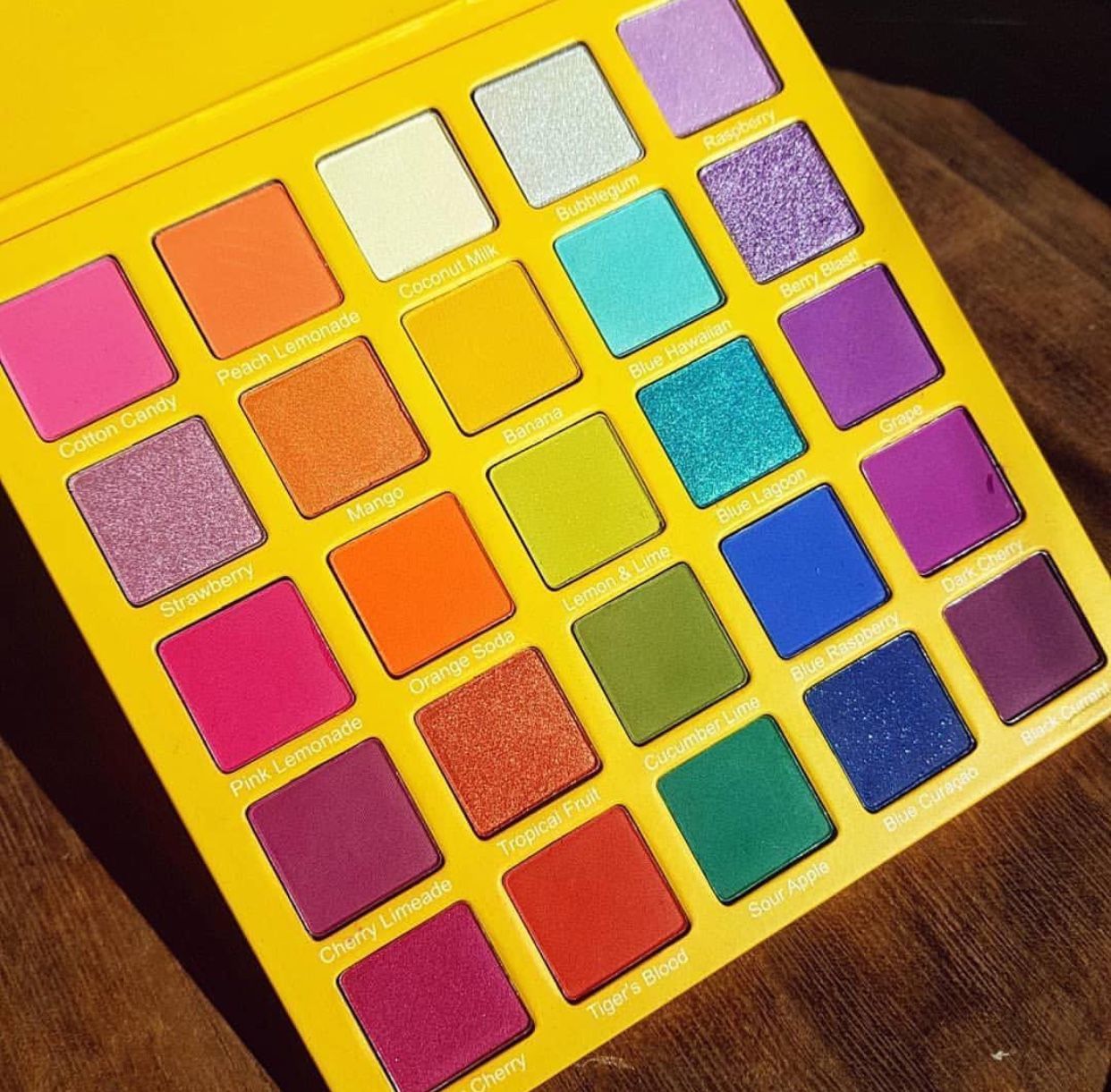 rainbow colour eyeshadow palette smokey eye makeup